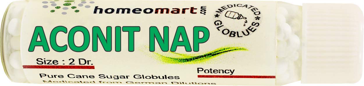 Aconite Napellus Homeopathy Pellets 30C Potency - Pack of 2 | HomeoMart