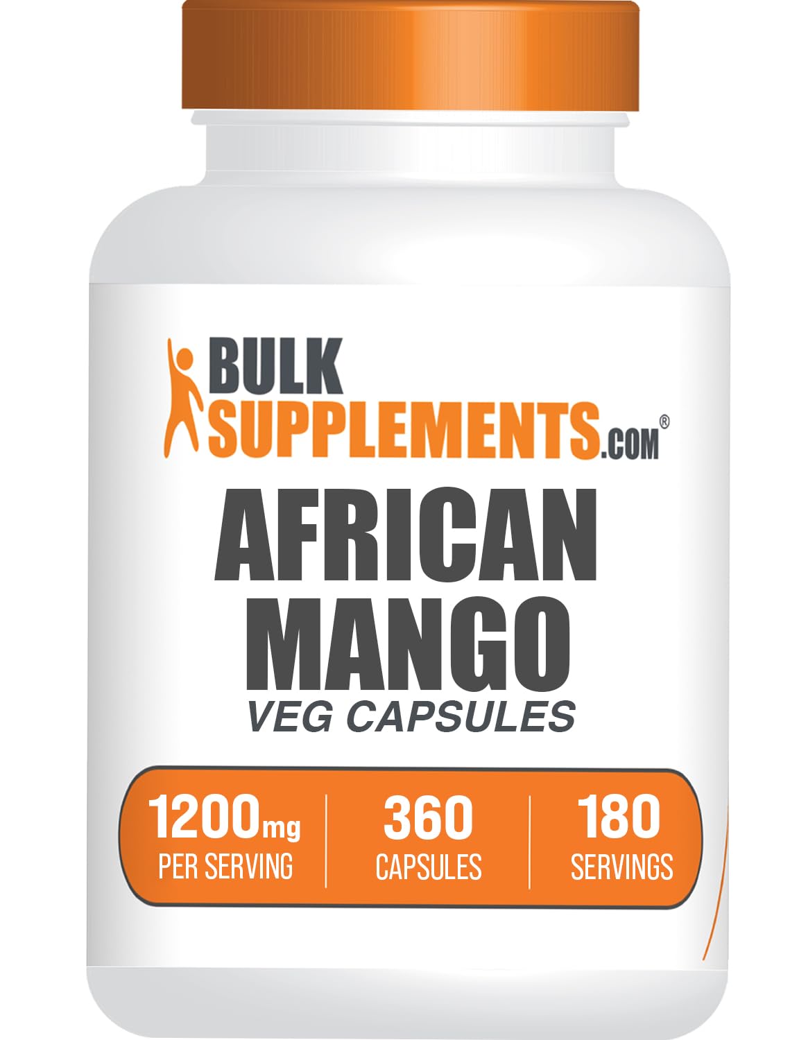 African Mango Extract Capsules 1200mg (Irvingia Gabonensis) – Vegan & Gluten-Free, 360 Capsules