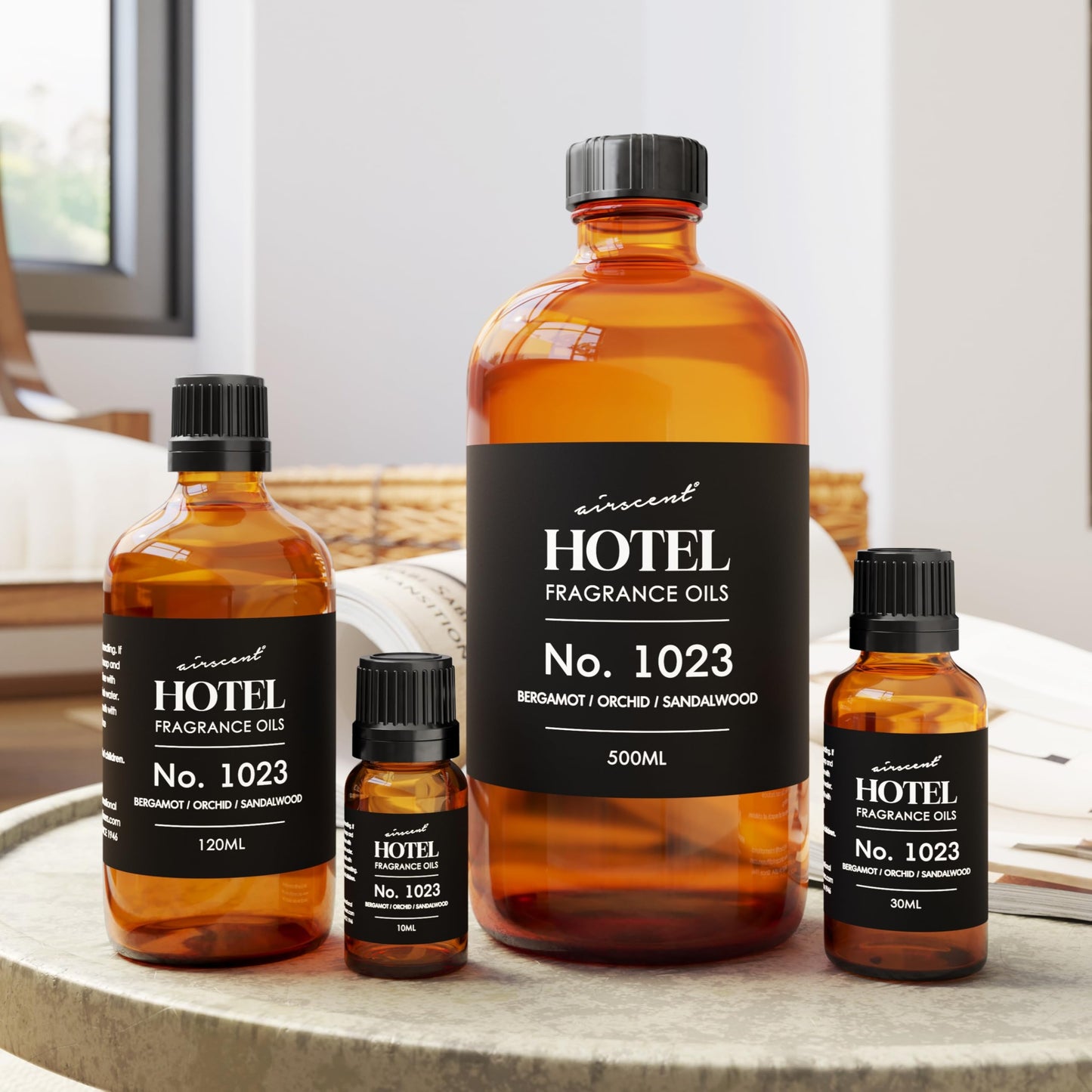 AirScent Hotel Diffuser Oil No.1023 – Love Affair Fragrance Inspired by The Baccarat Hotel Scent (500 mL)