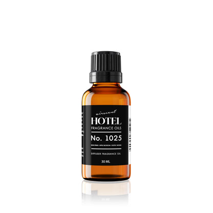 AirScent Hotel Diffuser Oil No. 1025 – Rose Stems, Apple Blossom & Exotic Woods | 30 mL Glass Bottle