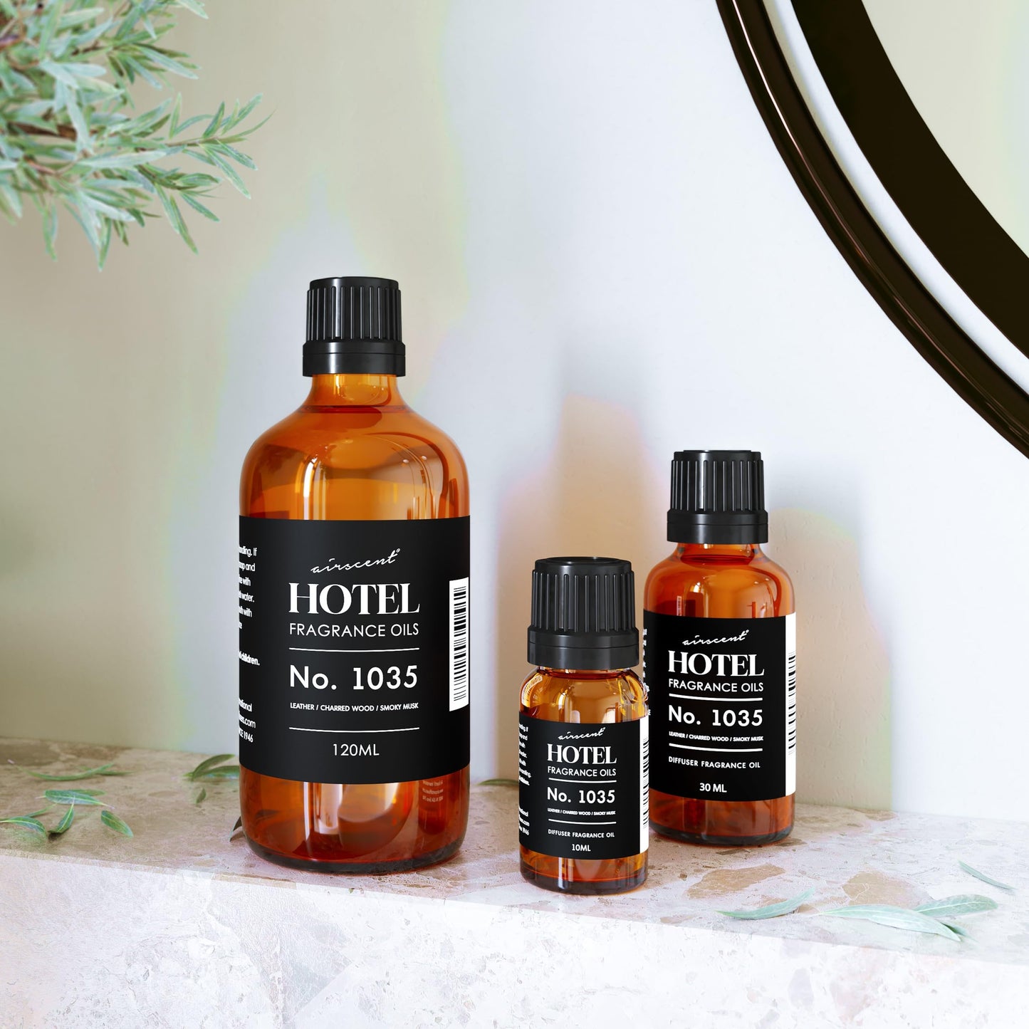AirScent Hotel Diffuser Oil No. 1035 – Cade 26 Inspired by Gramercy Park | 120 mL Glass Bottle with Dropper