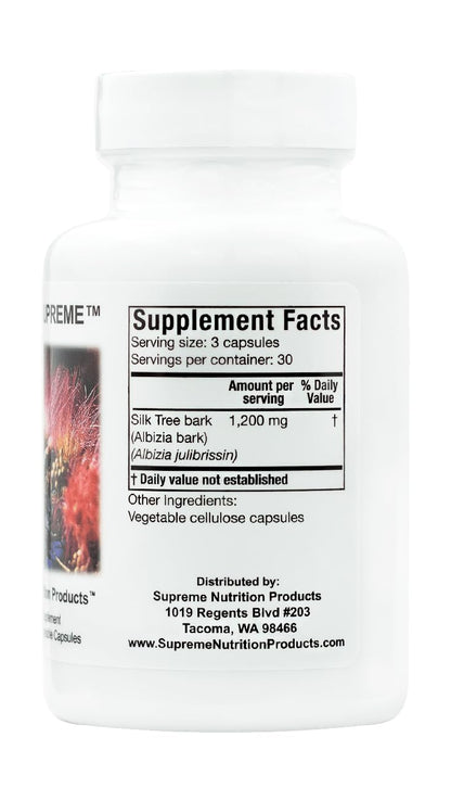 Supreme Nutrition Albizia Supreme - 90 Silk Tree Bark Vegetarian Capsules