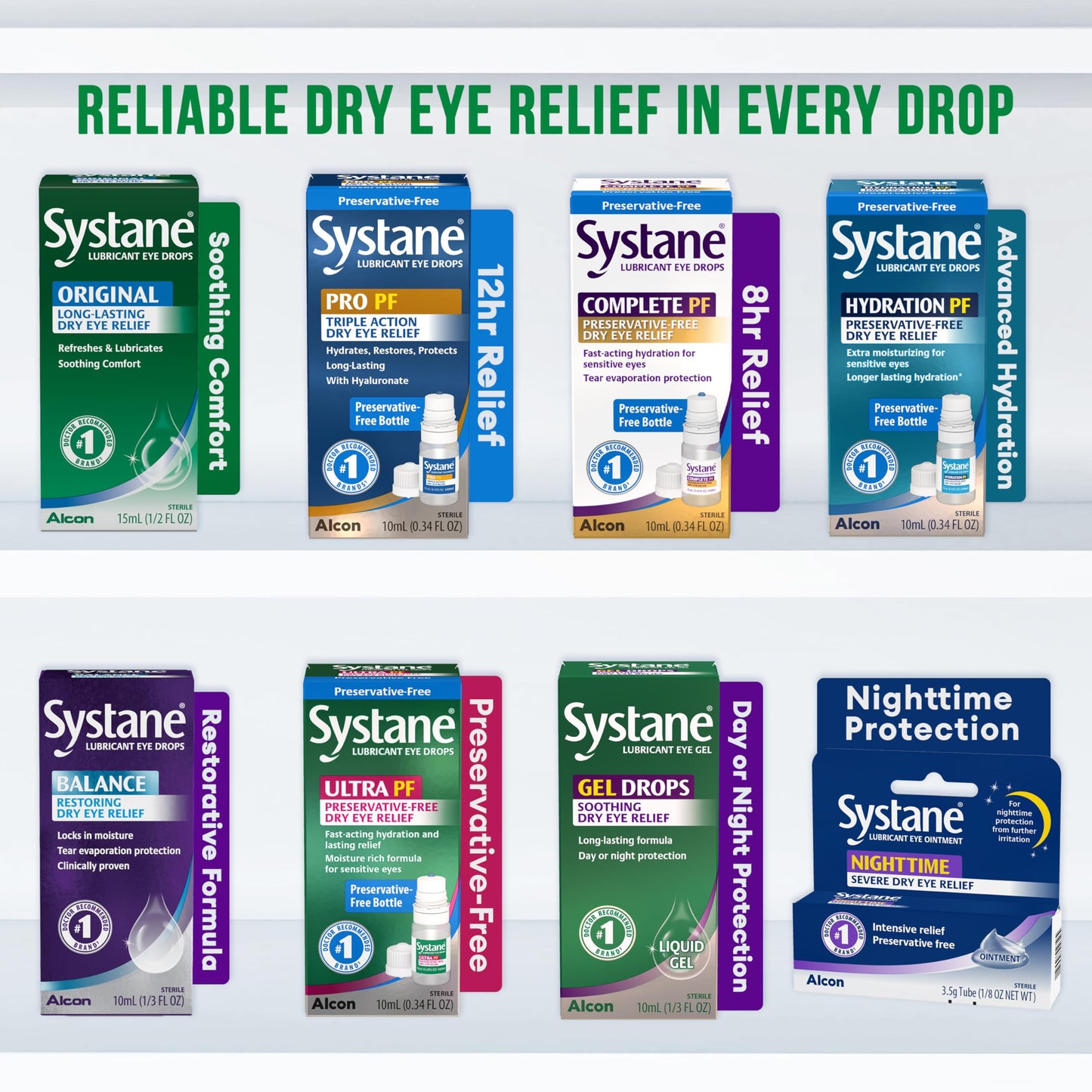 Systane Long Lasting Lubricant Eye Drops – 0.5 Fl Oz | Alcon