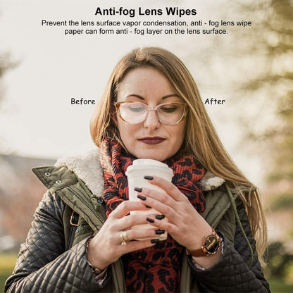 ALIBEISS Anti-Fog Lens Wipes – 60 Pack, Pre-Moistened, 6 x 5 in
