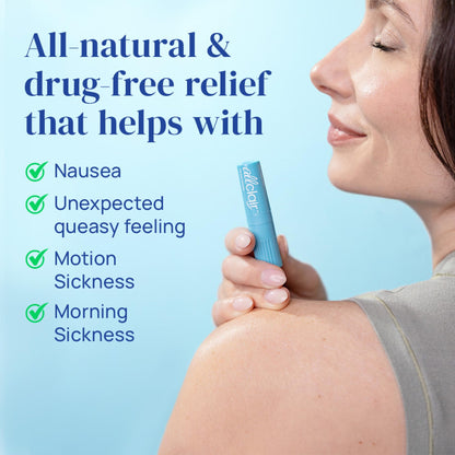 Allclair Nausea Relief Inhaler - Natural, Drug-Free, Non-Drowsy, Portable (Pack of 2)