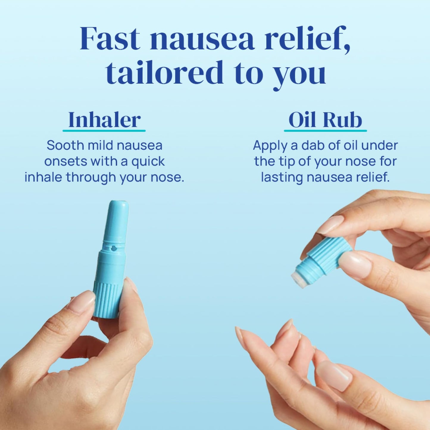 Allclair Nausea Relief Inhaler (Pack of 4) — Fast, Drug-Free & Portable