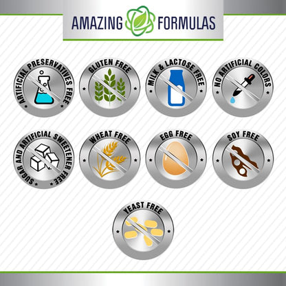 Amazing Formulas MSM Supplement – 1000 mg per Serving, 200 Tablets, Non-GMO, Gluten Free, Made in USA