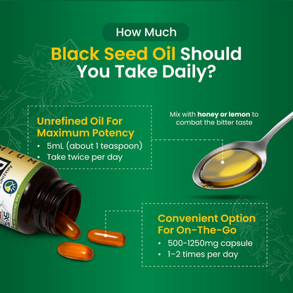 Amazing Herbs Premium Black Seed Oil - Cold Pressed Nigella Sativa, Gluten Free & Non-GMO - 32 fl oz (2 x 16 fl oz)