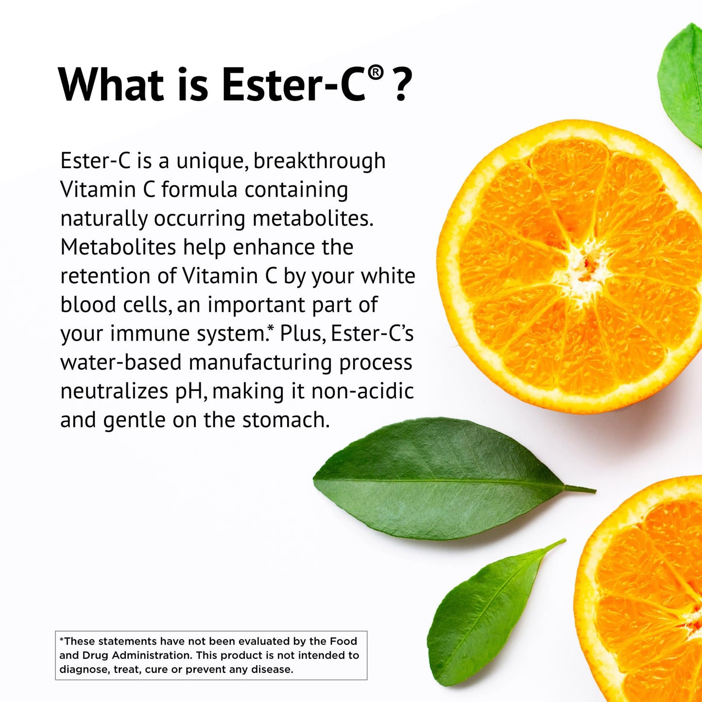 American Health Ester-C 500 mg with Citrus Bioflavonoids – 60 Servings – 24-Hour Immune Support – Non-GMO, Vegan, Gluten Free