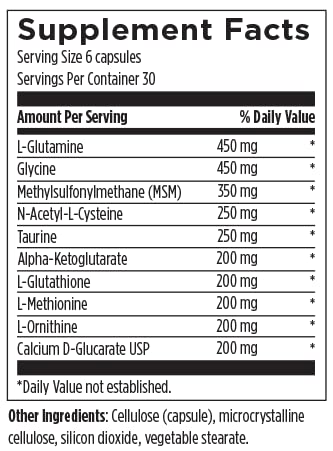 Designs for Health Amino-D-Tox | Liver Detox Support (180 Capsules) - Non-GMO