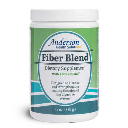 Anderson Fiber Blend with LB Prebiotic – Premium All Natural Psyllium & Apple Pectin, 12 oz