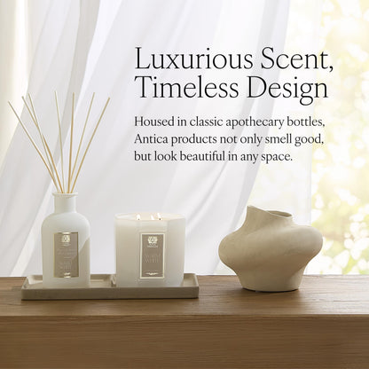 Antica Farmacista Home Ambiance Diffuser - Long-Lasting Reed Scent Diffuser - Luxury Room Freshener Gift - Warm White, 8.45 fl oz