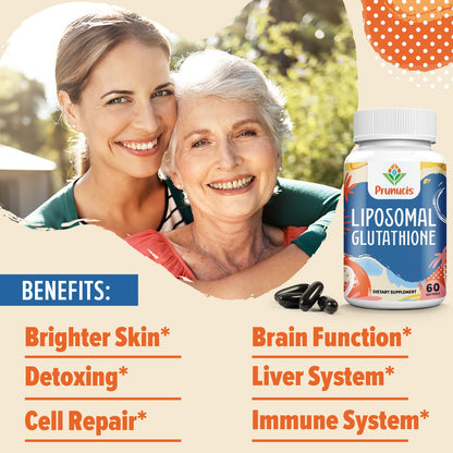 2400mg Liposomal Glutathione with Vitamin C, Milk Thistle & Alpha-Lipoic Acid | 60 Softgels