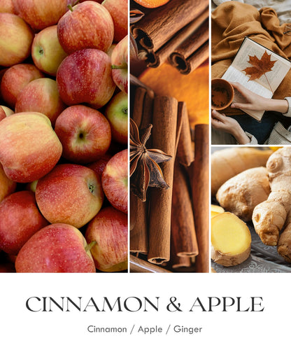 AOOVOO Apple Cinnamon Candles – 22 oz Soy Scented Candle for Home & Aromatherapy