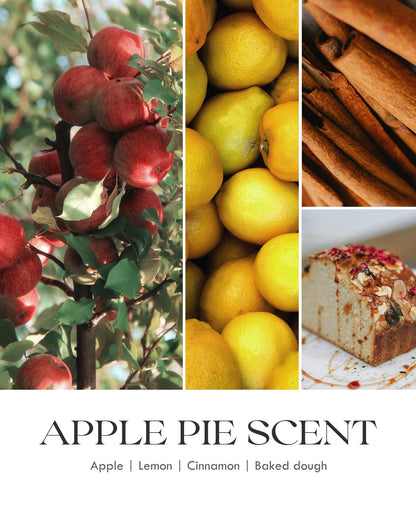 AOOVOO Apple Pie Scented Candles for Women – 7oz Soy Aromatherapy Candle with Crystals Inside