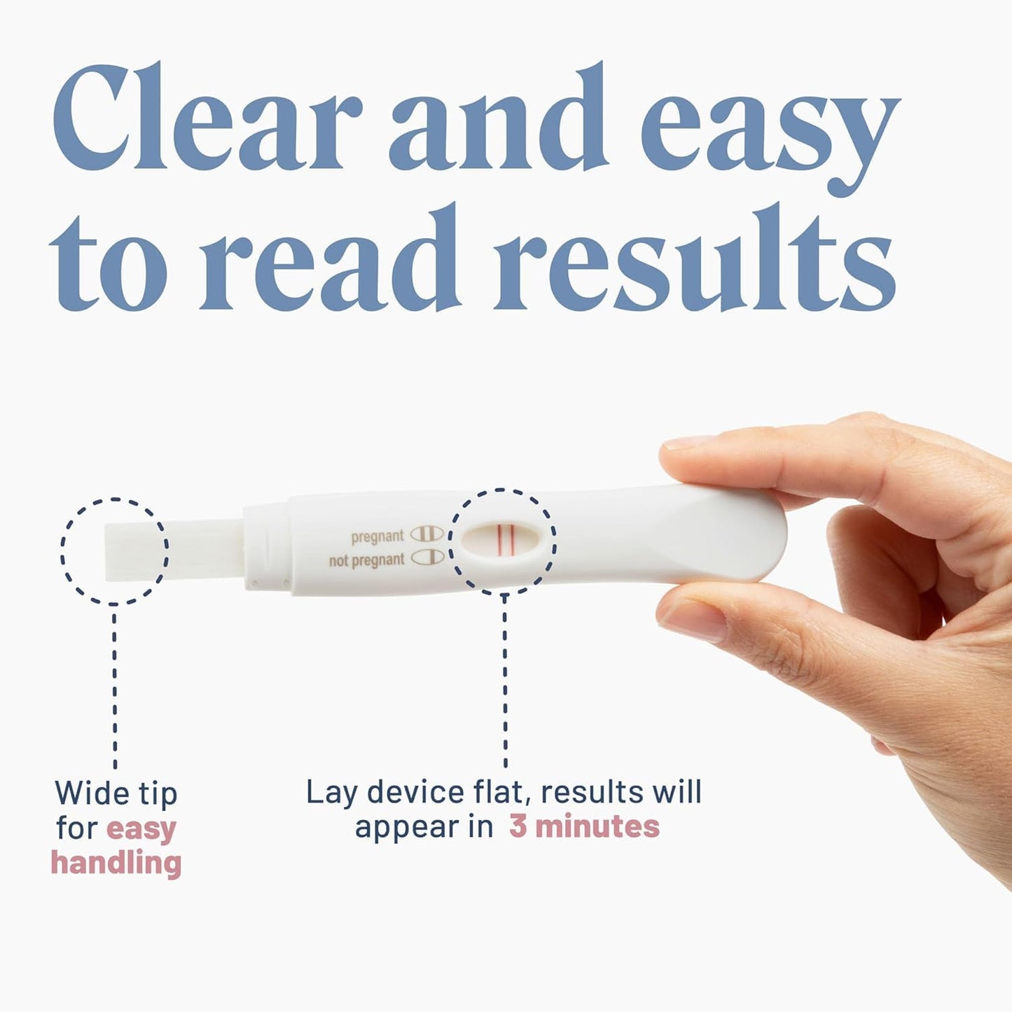 Apphia Early Detection Pregnancy Test - 6 Days Sooner | Midstream hCG Strips | Made in USA (Pack of 5)
