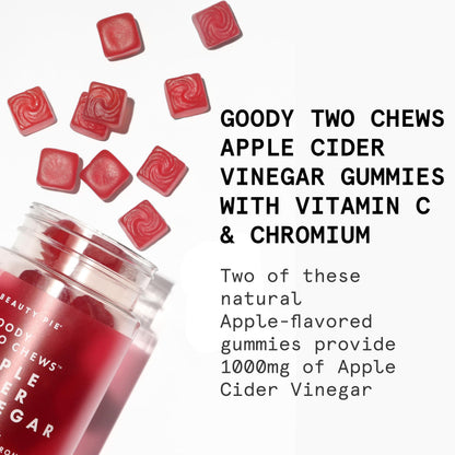 Beauty Pie Goody Two Chews Apple Cider Vinegar Gummies – ACV, Vitamin C & Chromium (60 Vegan Gummies)