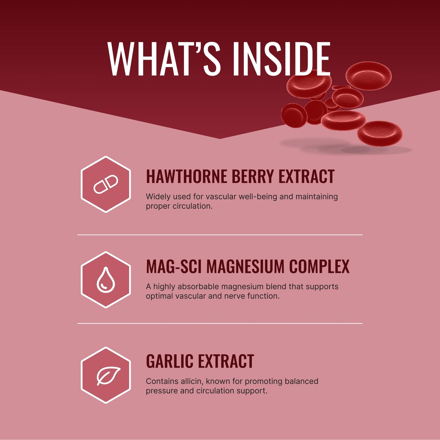 Approved Science Bloodsyl - Supports Blood Flow with Hawthorn Berry, Magnesium & BioPerine | Vegan 180 Capsules (Pack of 2)