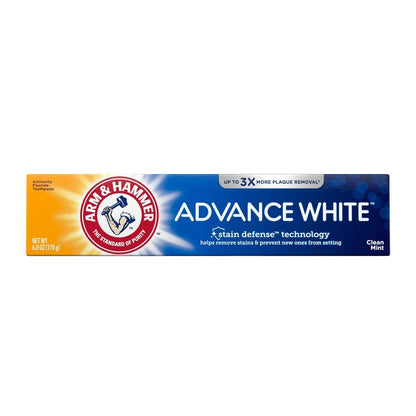 ARM & HAMMER Advance White Toothpaste – Clean Mint, Extreme Whitening (6 Pack)