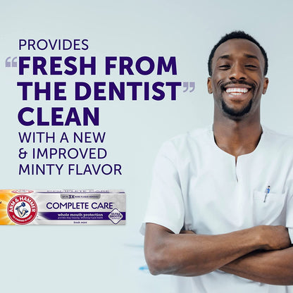 ARM & HAMMER Complete Care Fluoride Toothpaste – Fresh Mint 6 oz (Pack of 12)