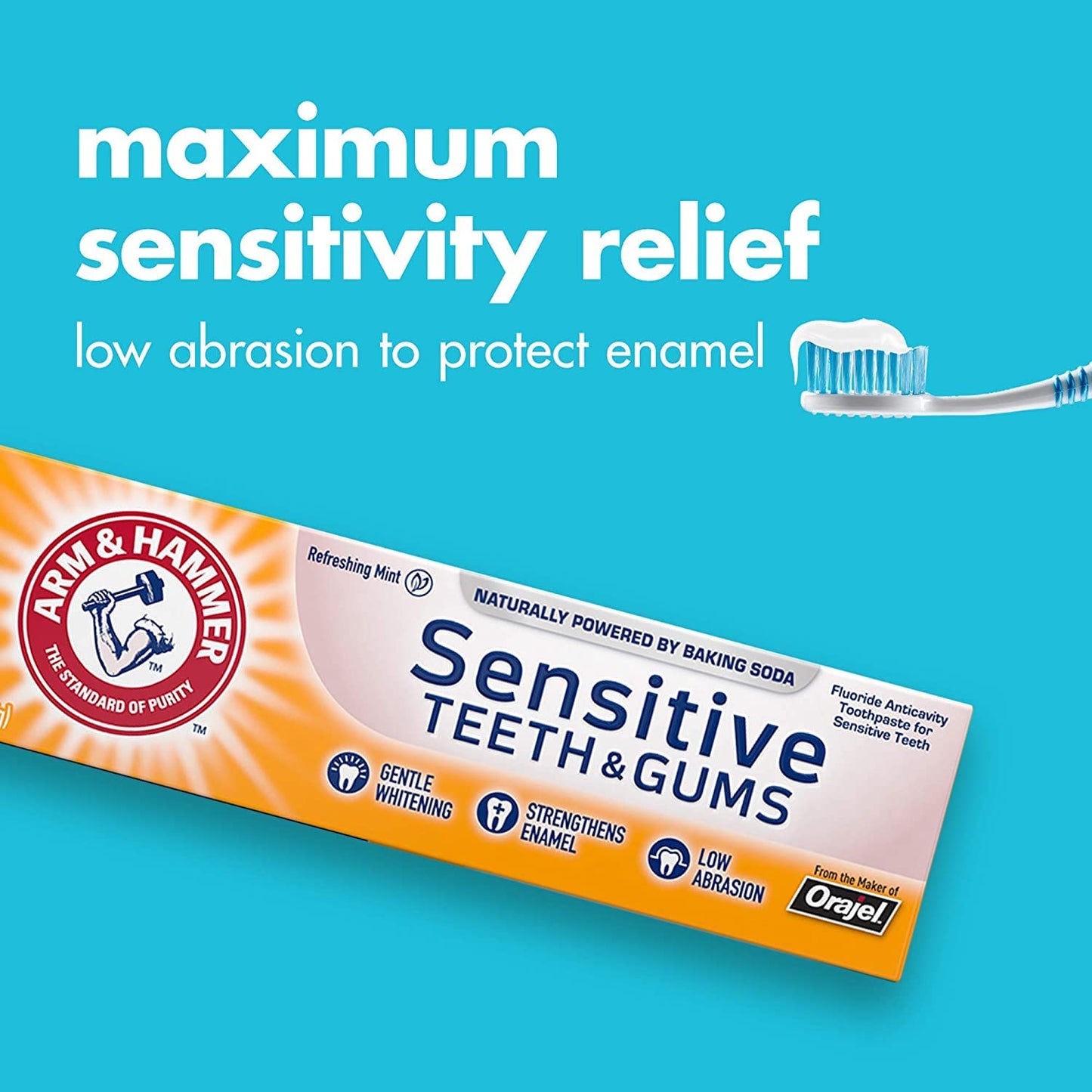 ARM & HAMMER Sensitive Teeth & Gums Toothpaste 4.5 oz – Pack of 10