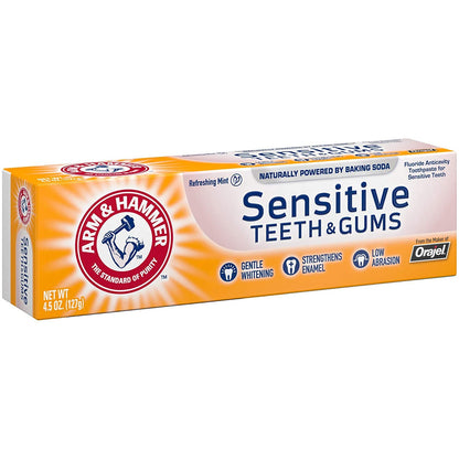 ARM & HAMMER Sensitive Teeth & Gums Toothpaste 4.5 oz (Pack of 3)