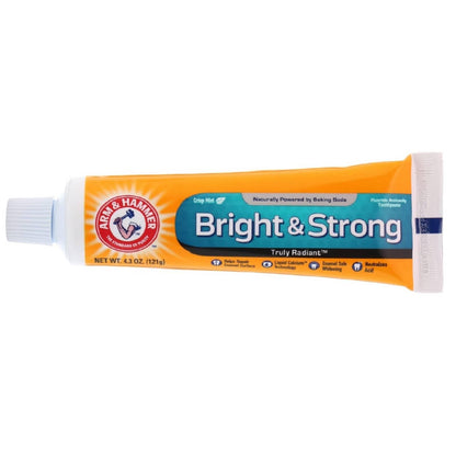 Arm & Hammer Truly Radiant Whitening & Enamel Strengthening Toothpaste Fresh Mint 4.3oz - 2 Pack