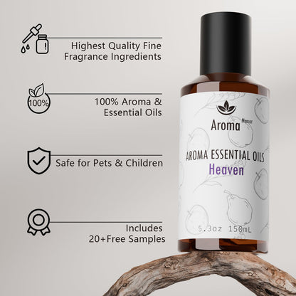 Aroma Manor Heaven Scent 150ML Diffuser Oil – Bergamot, Apple, Peach & Musk
