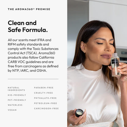 Aroma360 Blue Diffuser Oil Blend | Luxury Reed Diffuser Aromatherapy | Blue Cedar, Lavender & Eucalyptus | 4.1 fl oz (120 mL)