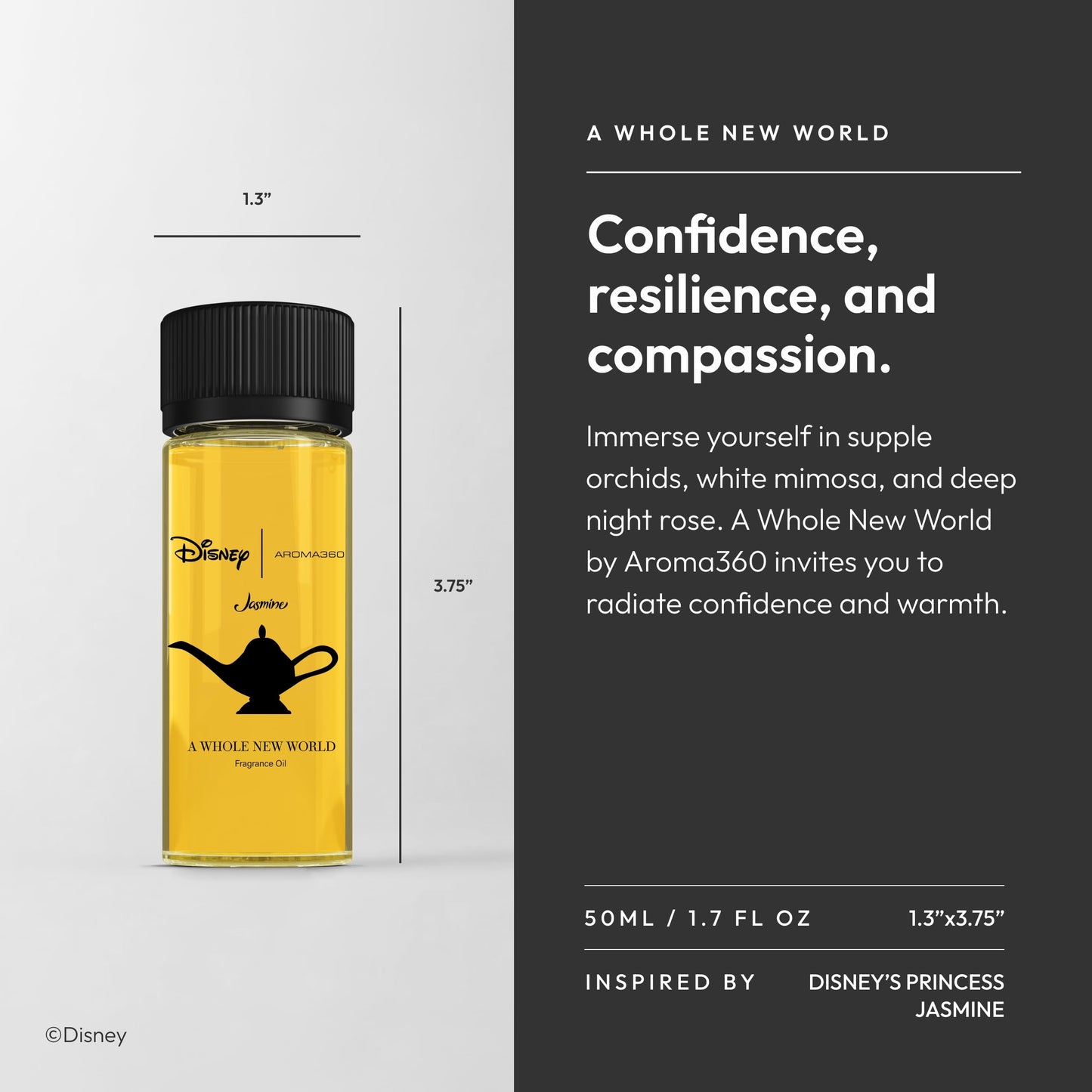 Aroma360 Disney: A Whole New World Fragrance Oil Blend | Luxury Diffuser Oil 50 mL