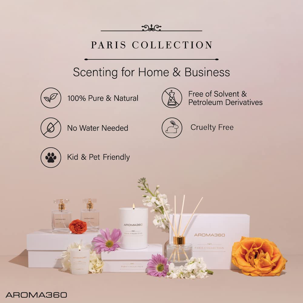 Aroma360 Dream On Paris Collection Reed Diffuser Duo – Luxury Aromatherapy Diffusers