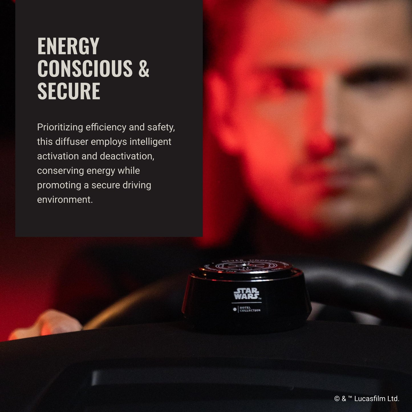 Aroma360 Hotel Collection Star Wars Empire Chauffeur Car Diffuser | Black Dark Side Edition