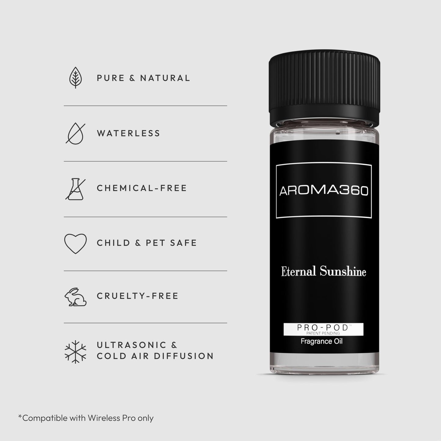 Aroma360 Eternal Sunshine Pro Pod Fragrance Oil Blend | Hotel-Inspired Luxury Diffuser Oil – Satsuma, Golden Bamboo & Cedar | 1.7 fl oz (50 mL)
