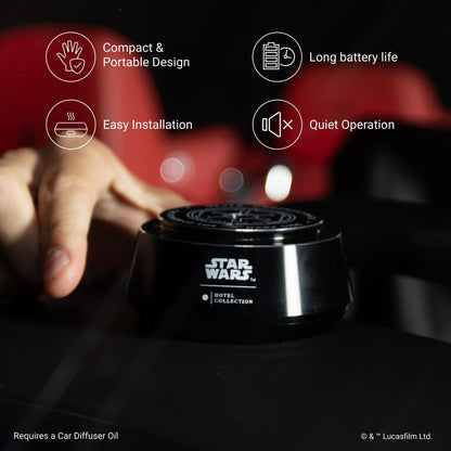 Aroma360 Hotel Collection Star Wars Empire Chauffeur Car Diffuser | Black Dark Side Edition