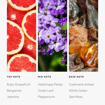 Aroma360 Red Diffuser Oil Blend – Luxury Reed Diffuser with Ruby Grapefruit, Heliotrope Petals & Amber