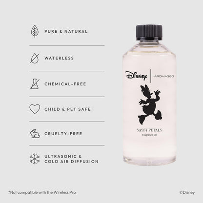 Aroma360 Disney Sassy Petals Fragrance Oil Blend – Daisy Duck | Luxury Diffuser Oil 16.9 fl oz (500 mL)