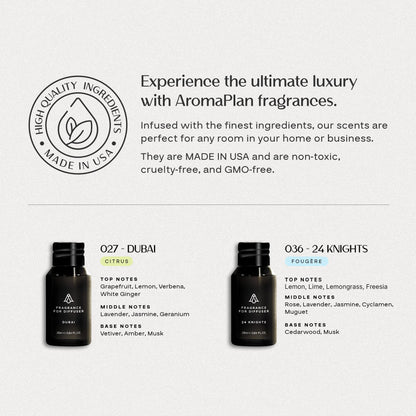 AromaPlan 5-Star Waterless Diffuser Kit – 2 Fragrances Included (2025)