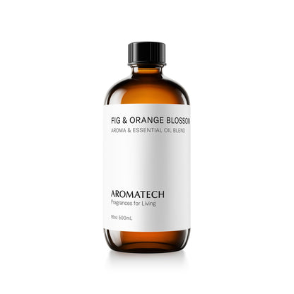 Aromatech Fig & Orange Blossom Aroma Essential Oil Blend – Hotel-Inspired Aromatherapy for Ultrasonic Diffusers & Nebulizers (16.9 fl oz / 500 mL)