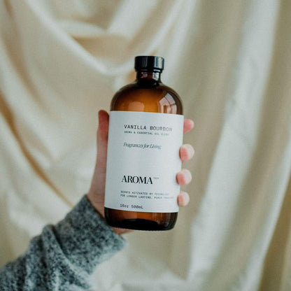 AromaTech Vanilla Bourbon Aroma Essential Oil Blend - 16 oz (500 mL) for Ultrasonic Diffusers & Nebulizers
