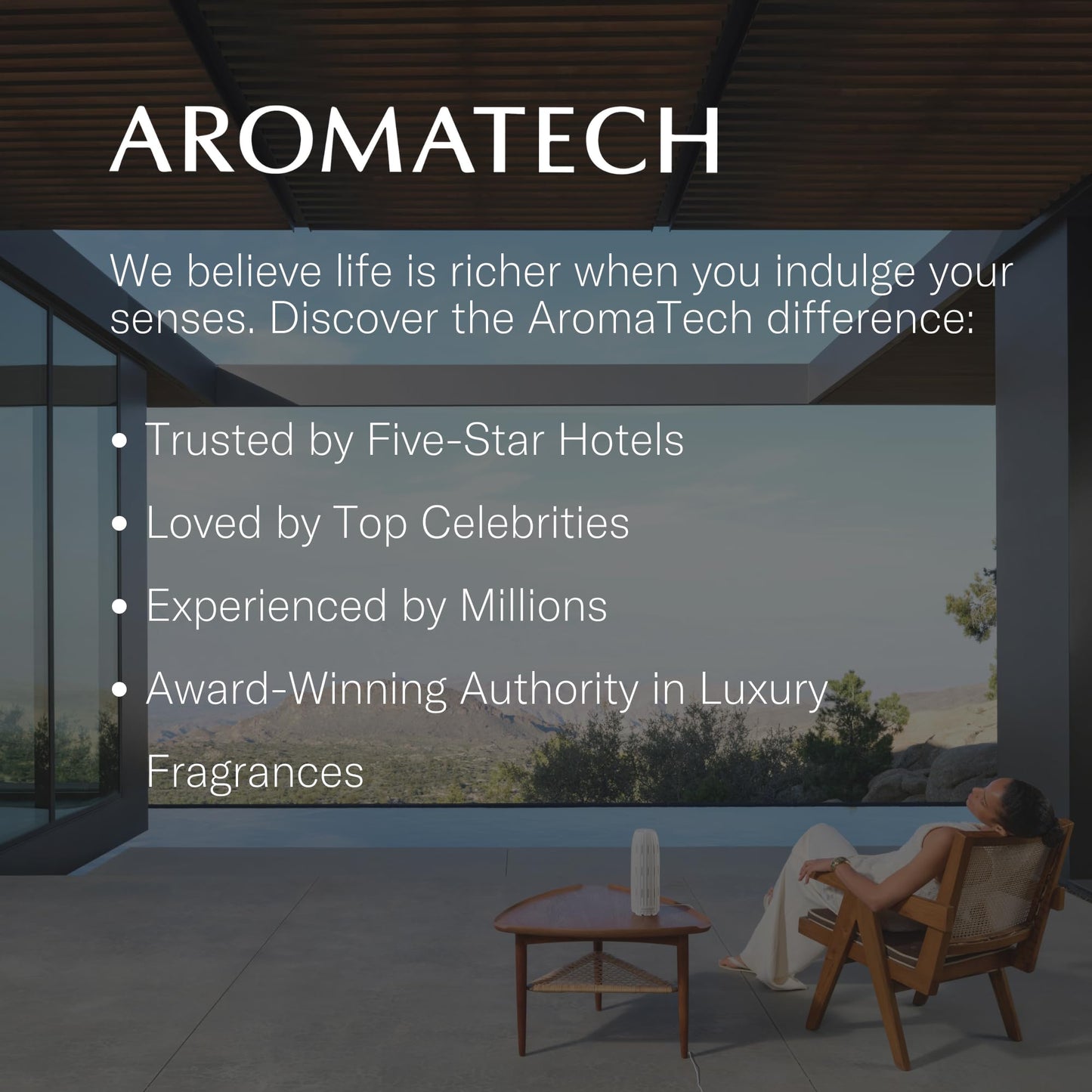 Aromatech White Tea & Bamboo Aroma Essential Oil Blend – Luxury Hotel Inspired for Ultrasonic Diffusers & Nebulizers (500 mL / 16.9 fl oz)