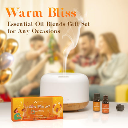 ASAKUKI Essential Oils for Diffusers & Candle Making – Peppermint, Vanilla Cupcake, Sparkling Cinnamon, Spiced Pumpkin, Christmas Wreath & Apple Cinnamon | 6 x 10 ml