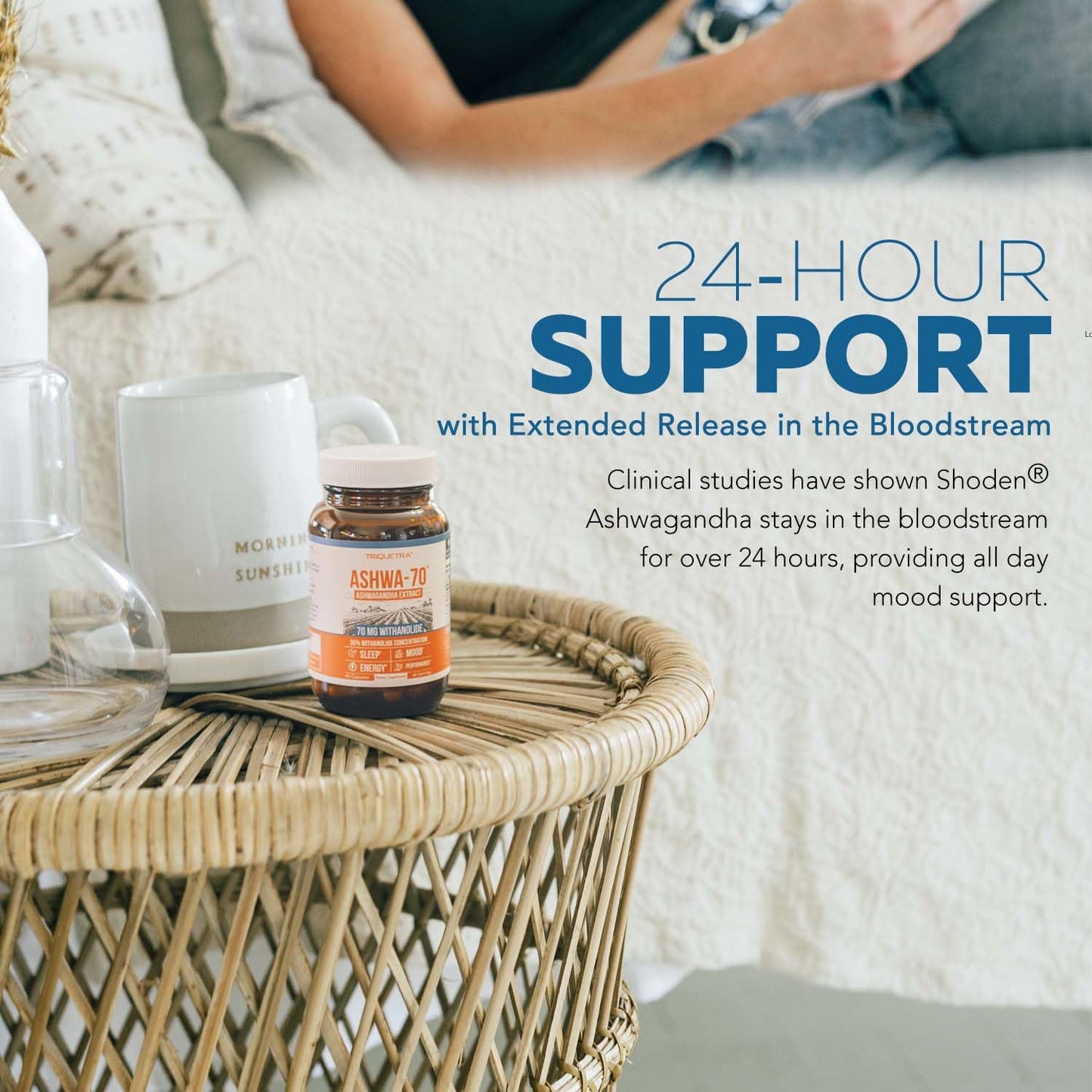 Ashwa-70 Ashwagandha Extract 35% Withanolides – Max Strength with BioPerine (60 Capsules)