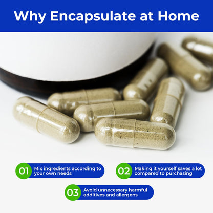 ATLEMISME Empty Vegan Capsules Size 1 – 100 Count | DIY Capsule Filling