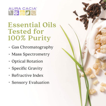 Aura Cacia 100% Pure Tea Tree Essential Oil – 15 ml (0.5 fl oz) | GC/MS Tested for Purity | Melaleuca alternifolia