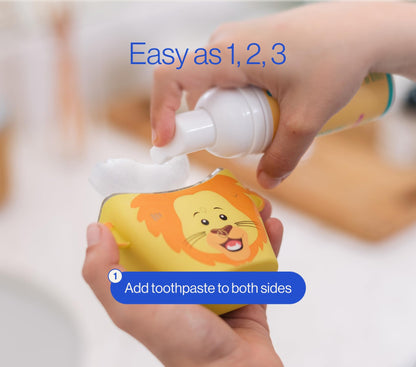 autobrush Kids Electric Toothbrush – ADA-Accepted U-Shaped, Clinically Proven 5.1x Cleaner, 30s Full-Mouth 360-Degree Coverage, LED Lights & Music (Ages 6-8, Dinosaur)