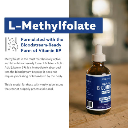 BioActive Vitamin B Complex - Liquid 4 oz | Methylated B Vitamins