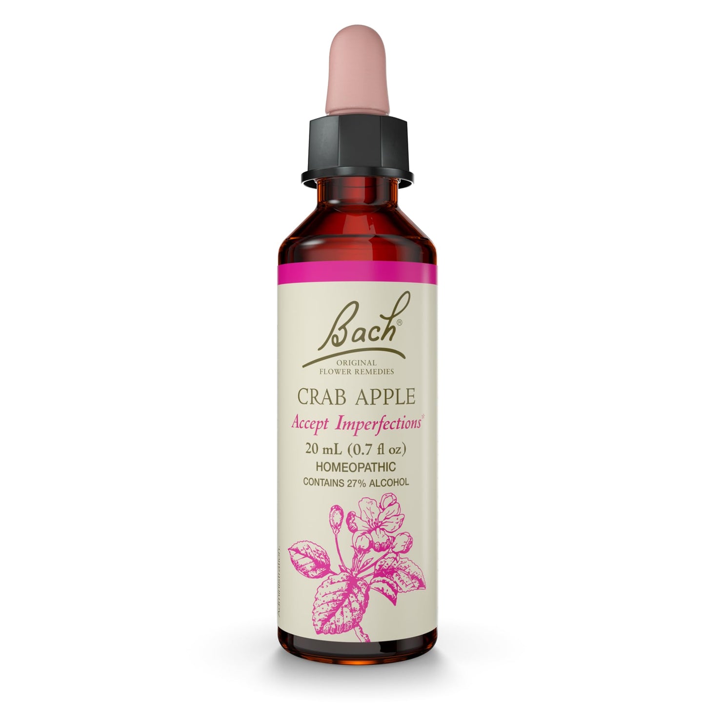 Bach Original Flower Remedies: Crab Apple - Accept Imperfections - 20mL Dropper