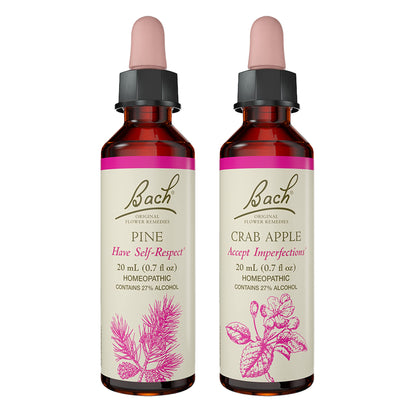 Bach Original Flower Remedies 2-Pack – Have Self-Respect (Crab Apple & Pine) 20mL x2