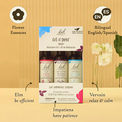 Bach GET IT DONE Trio Kit - Motivation (Non-Alcohol, Vegan) 3x10mL