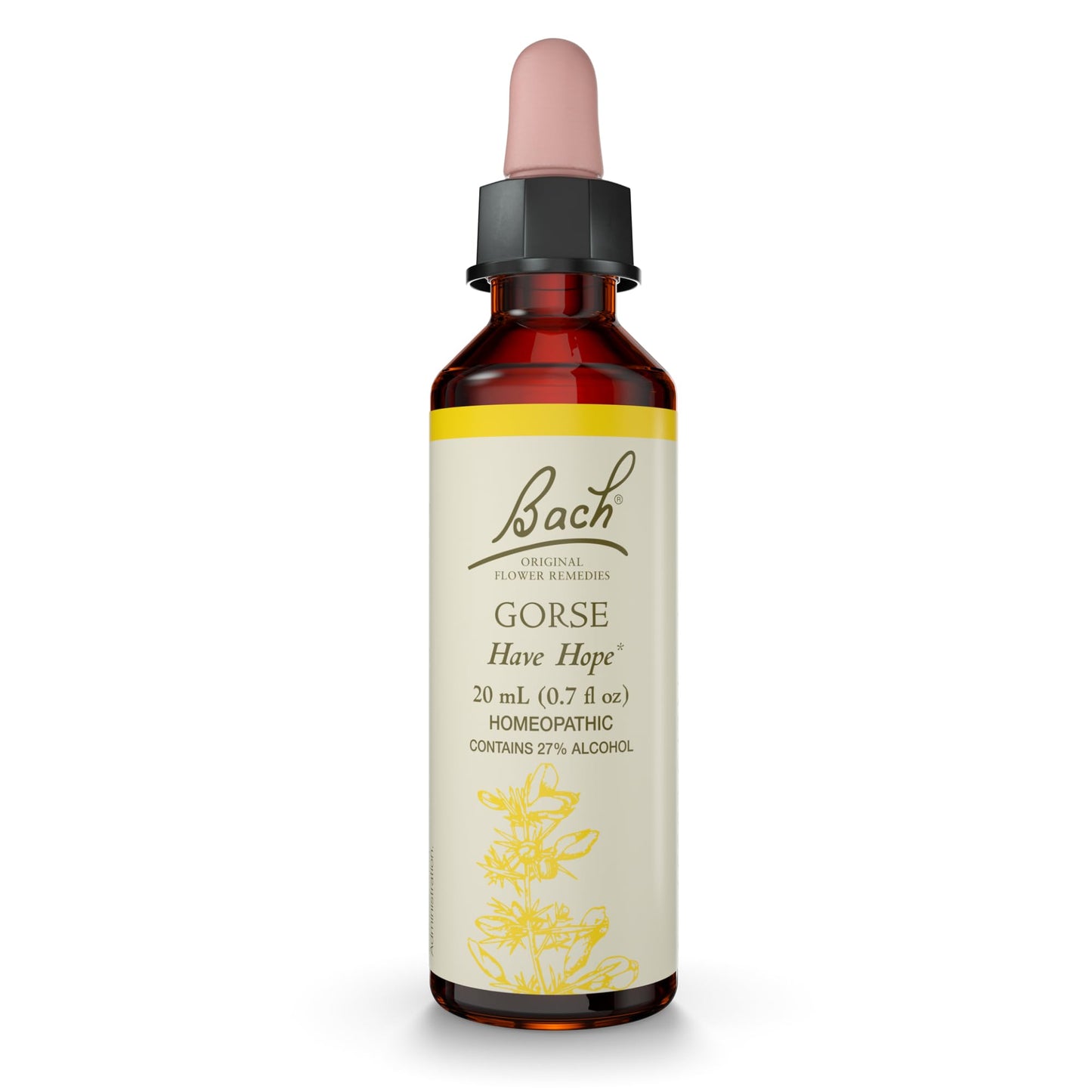 Bach Original Flower Remedies – Gorse (Have Hope) – Emotional Balance, 20mL Dropper – Vegan, Gluten Free, Sugar Free